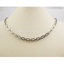 Fashion 316L en acier inoxydable Link Chain Necklace &amp; Bracelet Jewelry Set